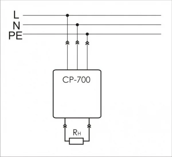 Реле напряжения CP-700 (однофазный; цифровая индикация напряжения тип корпуса вилка-розетка; 150-300В 16А 1NO IP20) F&F EA04.009.010