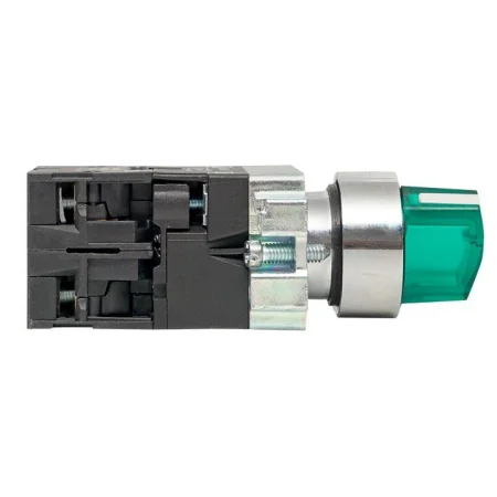 Переключатель BD21 2P с зел. подстветкой 24В NO PROxima EKF xb2-bk21-g-24