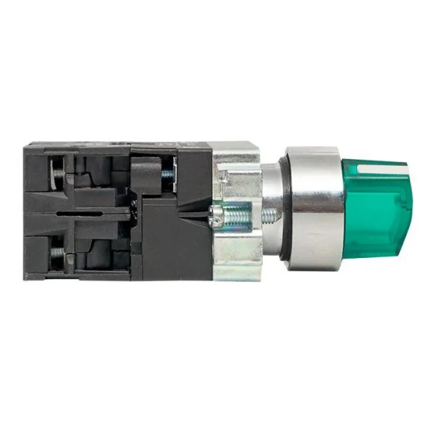 Переключатель BD21 2P с зел. подстветкой 24В NO PROxima EKF xb2-bk21-g-24