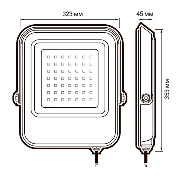 Прожектор светодиодный PFL-V 300Вт 6500К IP65 ДО Pro JazzWay 5045019 Прожектор светодиодный PFL-V 300Вт 6500К IP65 ДО Pro JazzWay 5045019