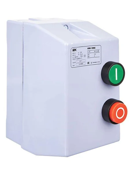 Контактор КМИ-10960 9А 380В/АС3 IP54 IEK KKM16-009-380-00