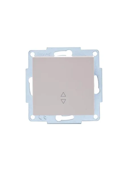 Переключатель проходной 1-кл. СП Vesna механизм крем. LEZARD 742-0388-105
