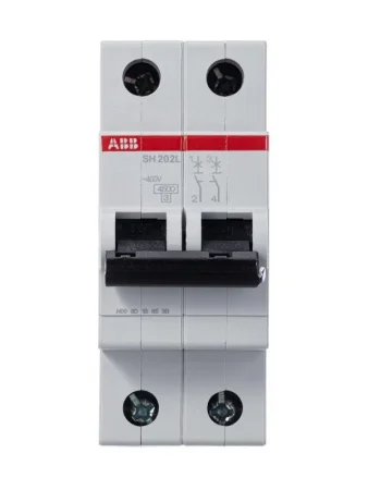 Выключатель автоматический модульный 2п C 10А 4.5кА SH202L C10 ABB 2CDS242001R0104