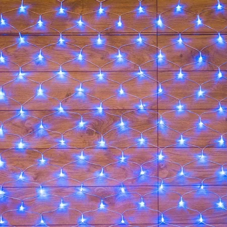 Гирлянда "Сеть" 1.8х1.5м 180LED син. провод прозр. Neon-Night 215-133
