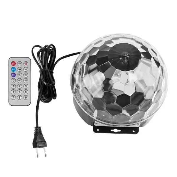 Лампа светодиодная "Диско-шар" RGB 220В с пультом ДУ и Bluetooth IP20 NEON-NIGHT 601-257