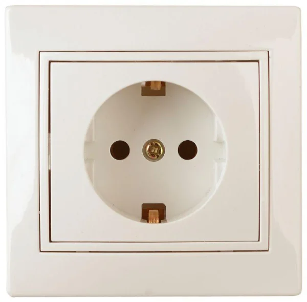 Розетка СП Plano 2P+E Schuko 1-202-02 16А-250В IP20 сл. кость Intro Б0027610