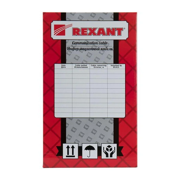 Кабель витая пара F/UTP кат.5e 4х2х24AWG solid ZH нг(А)-HF INDOOR оранж. (м) Rexant 01-0150