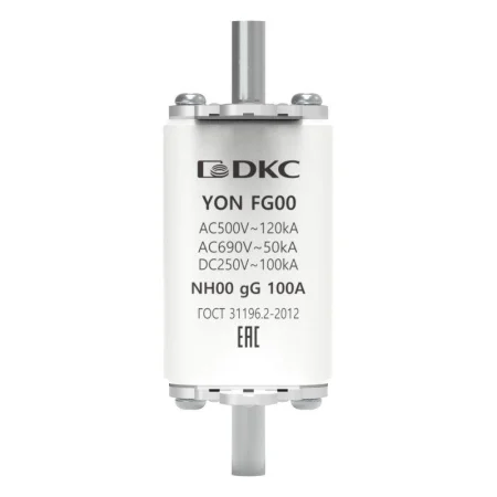 Предохранитель YON ножевого типа FG00 с одинарной индикацией 100А DKC 1FG00-0100