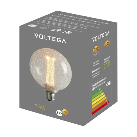 Лампа светодиодная Loft Led G125FC1978 4Вт 1800К E27 Voltega 8568