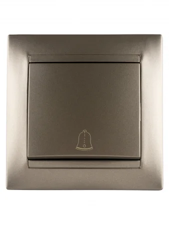 Кнопка звонковая 6А бронза "Лама" TDM