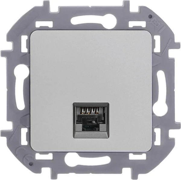 Розетка компьютерная Inspiria RJ45 кат.5E UTP алюм. Leg 673827