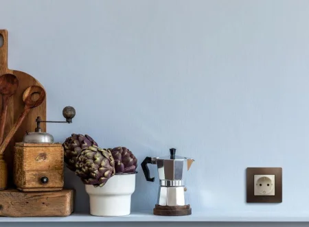 Розетка 1-м СП Etika 16А IP31 250В 2P+E с заземл. защ. шторки немецк. стандарт винтов. клеммы механизм сл. кость Leg 672322