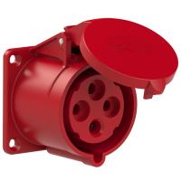 324-6 PCE Розетка встраиваемая 32А/400V/3P+E/IP44, фланец 70x70
