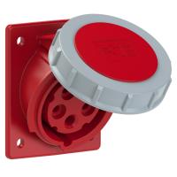 4152-6ttf78 PCE Розетка встраиваемая наклонная 16А/400V/3P+N+E/IP67,фланец 80x97,безвинтовое подключение