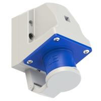513-6d PCE Вилка настенная 16А/230V/1P+N+E/IP44 с крышкой
