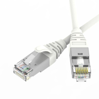 Патч-корд экранированный Ultra SLIM CAT6A S/FTP 4х2 30 AWG LSZH 0.2м бел. DKC RN6ASF4502WH-30