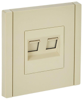 Розетка 2-м RJ11+RJ45 кат.5E FORTE&PIANO FP435 ваниль IEK FP-KT20-O-1-K10