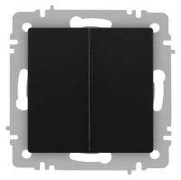 Выключатель Accent 6-104-05 двойн. 10А-250В IP20 СУ AL/CU антрацит Intro Б0063488