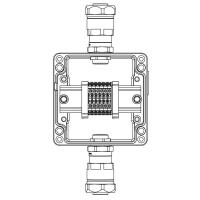 Корпус взрывозащищенный 120х120х90мм 1Ex e IIC Т5 Gb / Ex tb IIIB T95град.C Db IP66 алюм. DKC 1201.121.20.014