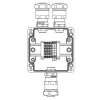 Корпус взрывозащищенный 120х120х90мм 1Ex e IIC T5 Gb IP66Ex tb IIIB T95град.C Db GRP DKC 1231.031.19.02Y