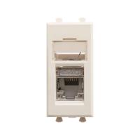 Розетка компьютерная 1мод. Avanti "Ванильная дымка" RJ45 кат.5E экранир. модульная DKC 4405361