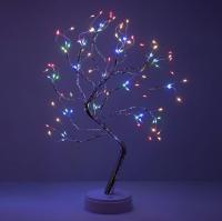 Фигура светодиодная новогодняя Дерево с самоцветами 36LED IP20 3хAA Эра Б0056009
