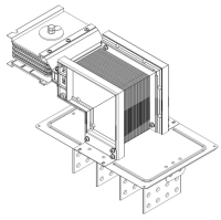 Секция фланцевая лев. Тип2 1000А Al 3L+N+PER НК IP55 тран. IEK LB-1000A4-25-F-FL2