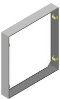 Кожух для навесной установки ЩЭ (серия mb02) Basic EKF mb02-k-bas