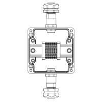 Коробка взрывозащищенная клеммная из полиэстера TBE-P-03-(6xCBC.2)-1xKAEPM2MHK-20(A)-1xKAEPM2MHK-20(C)1Ex e IIC Т5 Gb / Ex tb IIICT95град.C Db IP66/КЗ DKC 1231.031.22.11B