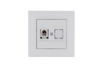 Розетка компьютерная CAT 5+гнездо Karea RIZZ бел. Makel 88001035