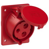 423-9 PCE Розетка встраиваемая наклонная 32А/400V/1P+N+E/IP44