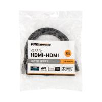 Кабель HDMI - HDMI 1.4 2м Silver PROCONNECT 17-6204-8