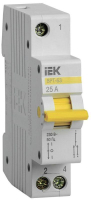 Выключатель-разъединитель трехпозиционный 1п ВРТ-63 25А IEK MPR10-1-025