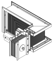 Секция Z лев. вниз 1600А Al 3L+N+PER НК IP55 тран. IEK LB-1600A4-25-F-ZLD