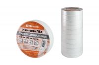 Изолента ПВХ профессиональная 0,18х19мм Белая 20м TDM