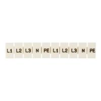 Маркеры для JXB-ST 1.5 с символами "L1. L2. L3. N. PE" (уп.100шт) PROxima EKF zb-st-1.5-L-1-3