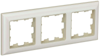 Рамка 3-м BRITE РУ-3-Бр беж./жемчуж. IEK BR-M32-12-1-K10
