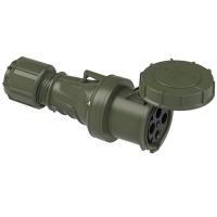 234-6u PCE Розетка кабельная 63А/400V/3P+E/IP67 цвет бронзово-зеленый