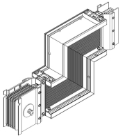 Секция Z-образ. вверх 1000А Al 3L+N+PER НК IP55 тран. IEK LB-1000A4-25-F-ZU