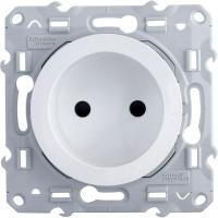 Механизм розетки 1-м СП Odace защ. шторки бел. SchE S52R033