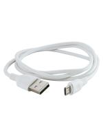 Дата-кабель, ДК 4, USB - micro USB, 1 м, белый, TDM