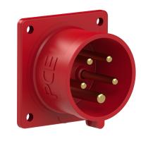 615-6 PCE Вилка встраиваемая 16А/400V/3P+N+E/IP44, фланец 70x70