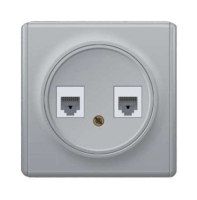 Механизм розетки комп. 2-м СП Florence RJ45 кат.5e сер. 1E20901302 OneKeyElectro 2172841