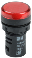 Лампа светосигнальная AD22DS d22мм 110В AC/DC красн. IEK BLS10-ADDS-110-K04