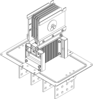 Секция фланцевая Тип2 4000А Cu 3L+N+1/2PE IP55 тран. IEK LB-4000C5-35-F-F2