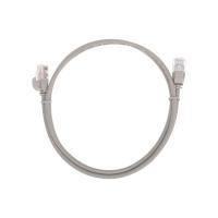 Патч-корд U/UTP CAT 6A (10G) RJ45-RJ45 28AWG LSZH сер. 1м Rexant 02-0380-1