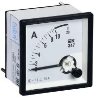 Амперметр Э47 72х72мм 10А кл. точн. 1.5 IEK IPA10-6-0010-E