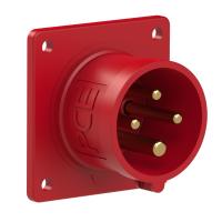 614-6 PCE Вилка встраиваемая 16А/400V/3P+E/IP44, фланец 70x70