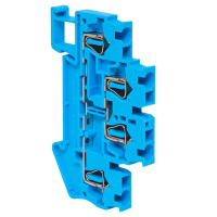 Колодка клеммная ST-2.5 24А пружинная двойная син. EKF plc-st-2.5-4-2-blue