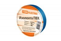 Изолента ПВХ 0,15х19мм Синяя 20м TDM